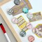 Wrapables Crystal Glass Magnets, Refrigerator Magnets for Office Whiteboards, Cabinets, Lockers (Set of 12)